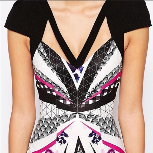 Ginger Fizz Art Deco Dress ASOS - Picture 2 of 4